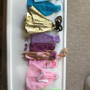 Glam Barbie Wardrobe including Doll